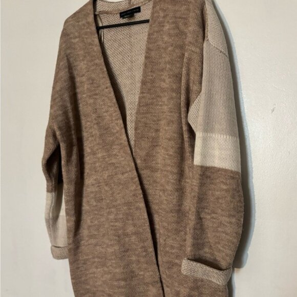 Joan Vass Beige and Brown Knit Cardigan - Picture 5 of 5